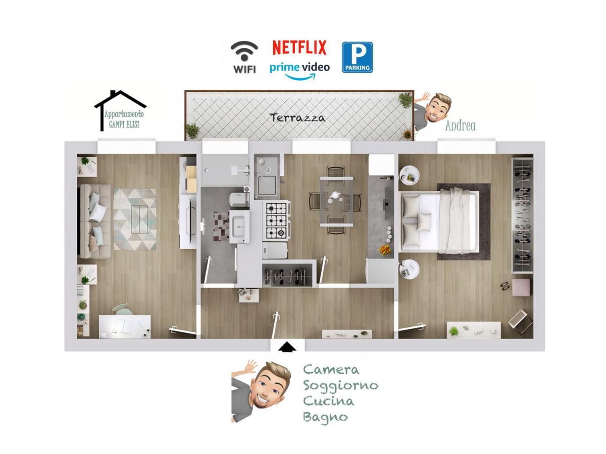 Appartamento Campi Elisi Trieste Ngoại thất bức ảnh